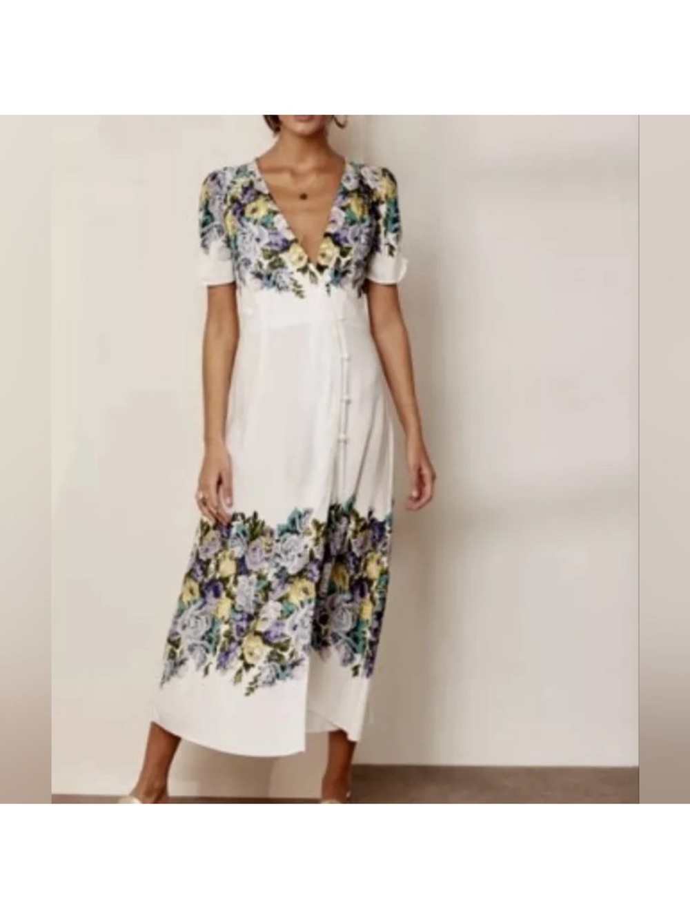 Free People Jamie Floral Wrap Dress